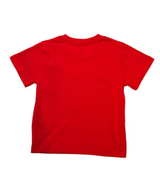 Festival of Speed Racing Colours T-Shirt Red and Black Children's Back
