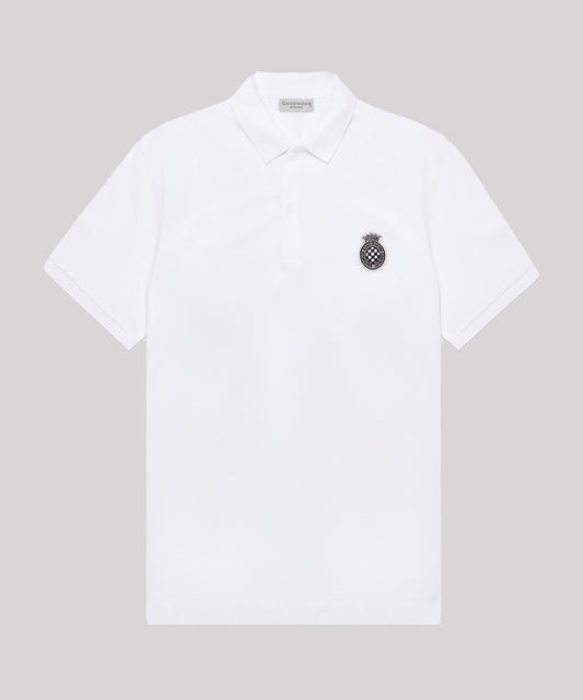 Goodwood Road Racing Company Mens Cotton Polo White