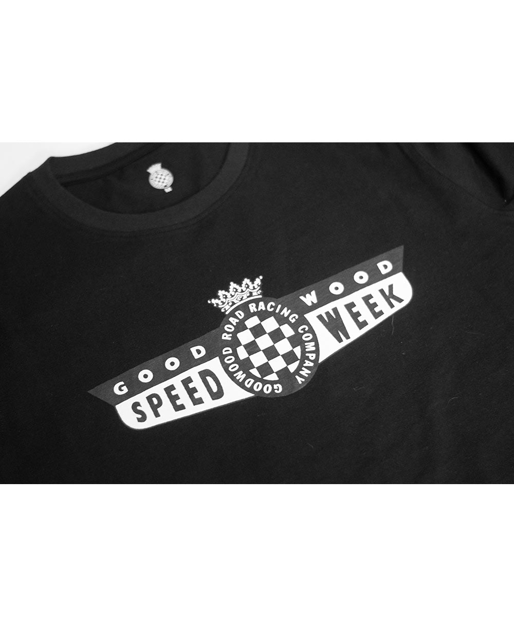 SpeedWeek Childrens T-Shirt Black Detail